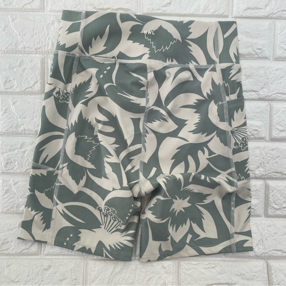 Madewell High Rise 7" Pocket Biker Shorts Tropicale Floral NF336 - Picture 4 of 6